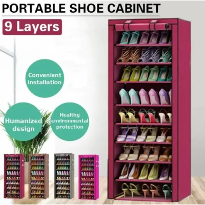 Zapatero Portátil 9 Niveles de Tela | Distribución B2B