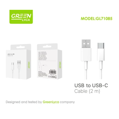 Cable USB-C a USB-A 2M GreenLyca GL71085 | Mayorista B2B