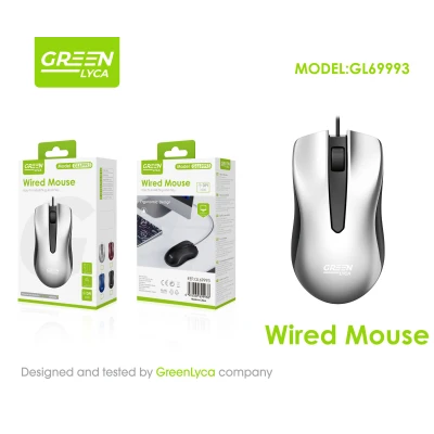 Souris Wired USB GreenLyca GL69993 - 1000 DPI Optique