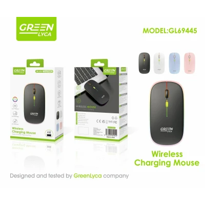 Ratón Recargable Green Lyca GL69445 | Bluetooth y 2.4G RGB