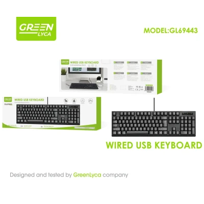 Teclado con cable paraTeclado y Ratón