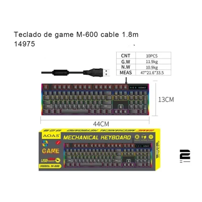 Clavier de jeu M-600 en gros | Grossiste M2TEC