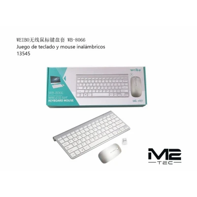 Kit Teclado y Ratón Inalámbrico Weibo WB-8066 | M2TEC