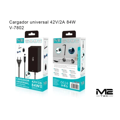 Chargeur universel pour scooter, 42 V 2 A, CC 5.5x2.1mm , MAX 84 W, M2 al...