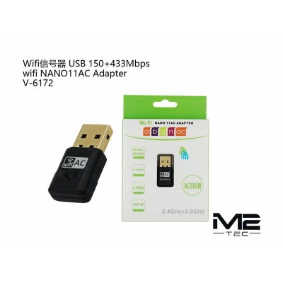 Adaptador USB WiFi AC600 Dual Band 2.4/5.8GHz V-6172