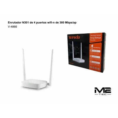 Routeur WiFi Tenda N301 en gros | M2TEC Grossiste