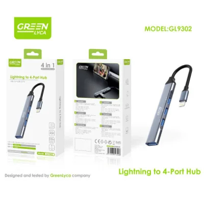 Hub Lightning, 4 puertosAdapters & OTG