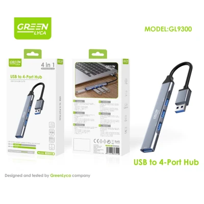 Hub USB-A, 4 puertos paraAdaptadores & OTG
