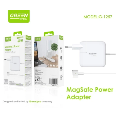 Chargeur MagSafe à embout en T, 60 W, 16.5v3. , MacBook Pro, Lyca vert...