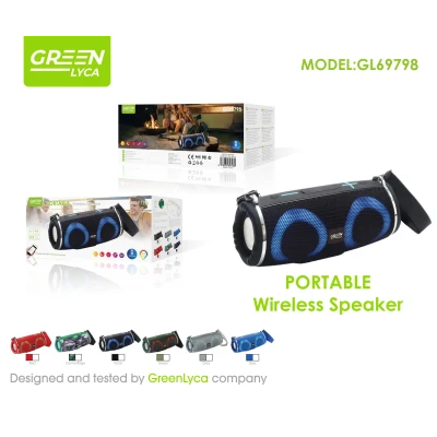 Enceinte sans fil portable, Bluetooth 5.3, puissance de 10 W, batterie de 1200 mAh, Gr...