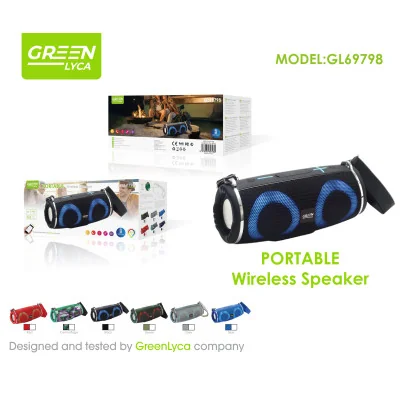 Enceinte sans fil portable, Bluetooth 5.3, puissance de 10 W, batterie de 1200 mAh, Gr...