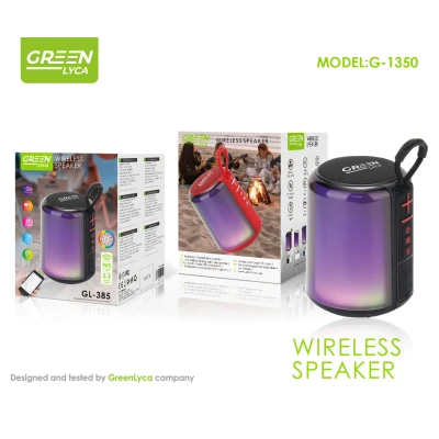 Haut - parleur portátil inalámbrico, Bluetooth 5.3, potencia 5W, TWS, 1200 mAh, Green Lyca Gl - 385 %category-name%