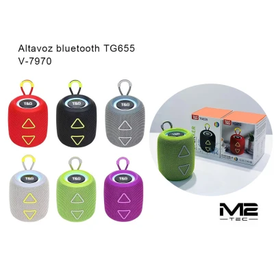 Coluna portable sem fios, Bluetooth 5.3, potência 5W, TWS, 1200 mAh, T&G Tg655 no atacado | Atacadista M2TEC