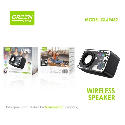 Enceinte sans fil portable, Bluetooth 5.3, lumières LED, puissance 5 W, G...