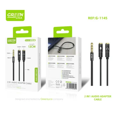 Adaptador de audio 2 en 1 al por mayor | M2TEC Mayorista