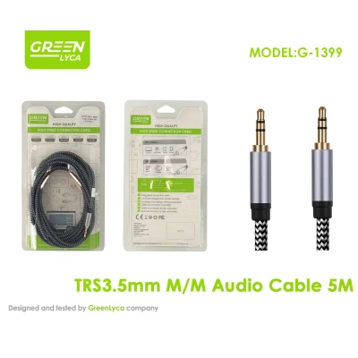 Câble audio jack 3,5 mm, 5 m, vente en gros | M2TEC (grossiste)