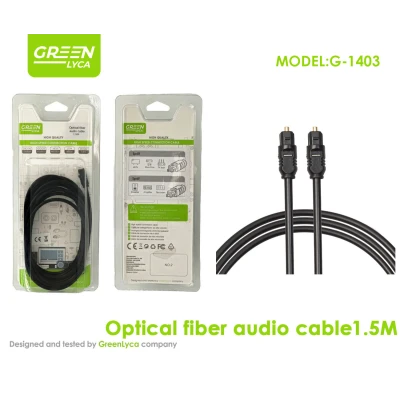 Cable Audio Óptico Green Lyca G-1403 | 1.5M Toslink
