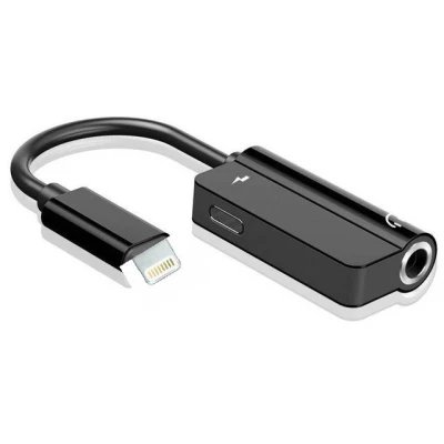 Adaptador 2 en 1 Lightning a Jack 3.5mm y Carga V-6034