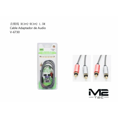 Audio Cable 2 RCA to 2 RCA 1.5M M2TEC V-6730 Trained