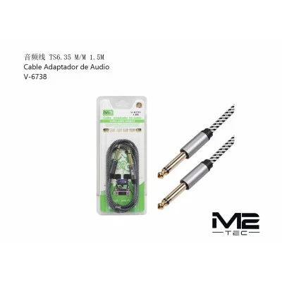 Cable Audio 6.35mm TS Macho-Macho 1.5M M2TEC V-6738