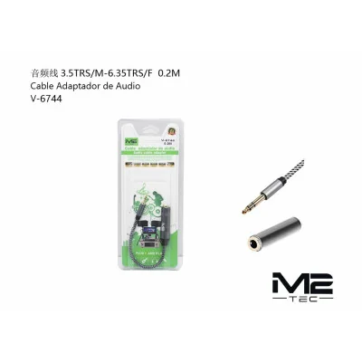 Adaptador Audio 3.5mm a 6.35mm 0.2M M2TEC V-6744