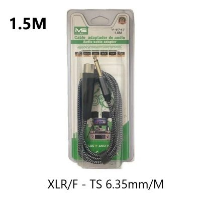 Cabo Adaptador XLR/F para Jack 6.35mm TS 1.5M M2TEC V-6747