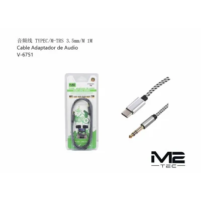 Cable Audio USB-C a Jack 3.5mm 1M M2TEC V-6751