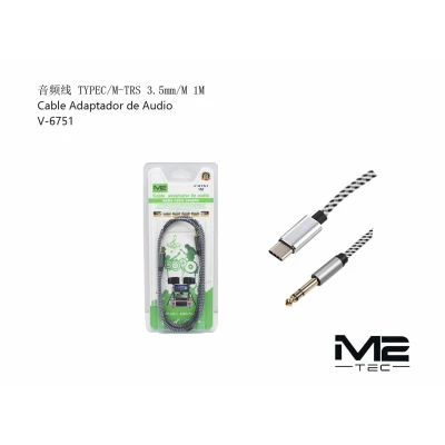 USB-C audio cable to Jack 3.5mm 1M M2TEC V-6751