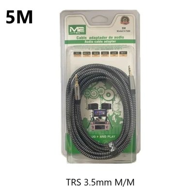 Cable Audio Jack 3.5mm TRS M/M 5M M2TEC V-7209