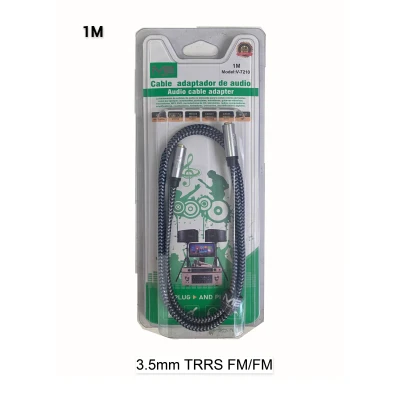 Adaptador Audio 3.5mm TRRS Hembra-Hembra 1M V-7210