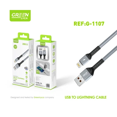 Câble USB-A vers Lightning, 2 m, 2,4 A - Vente en gros | M2TEC (grossiste)