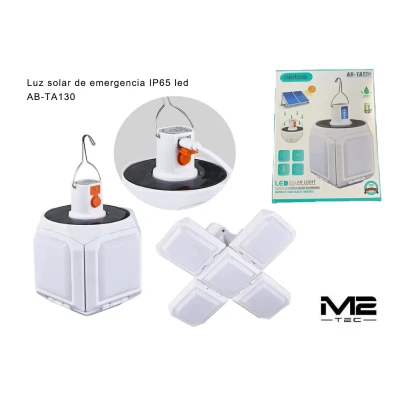 Lâmpada Solar de Emergência AB-TA130 IP65 Dobrável | M2TEC