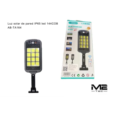 Lampe solaire extérieure AB-TA164 IP65 144 COB avec capteur