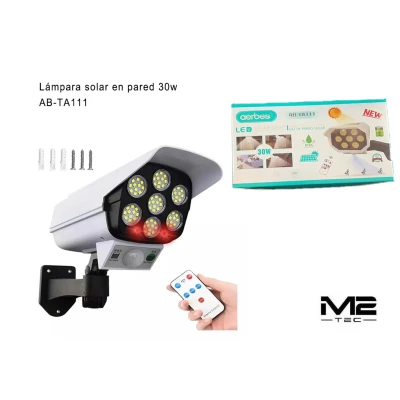 Lampe solaire 30W AB-TA111 Conception Caméra IP65 M2TEC