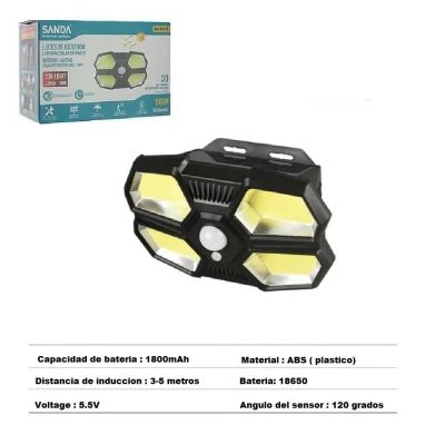 Lampe solaire Extérieure COB 16W SD-6016 avec Sensor PIR