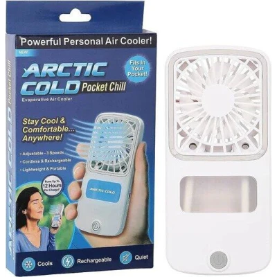 Ventilador de Bolsillo Recargable Arctic Cold para Retail