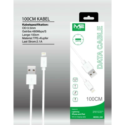 Cable Lightning 1M 2.1A M2TEC X48 | Mayorista Electrónica