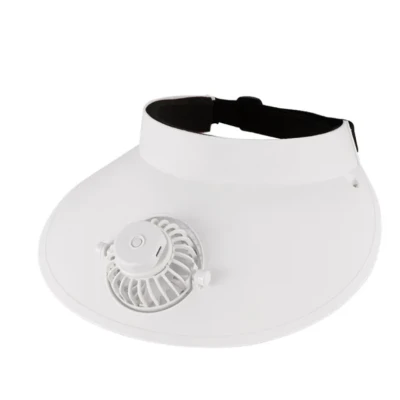 Visera Blanca con Ventilador Recargable CAPVENT_15439