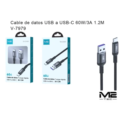 Cable USB-C, 60 W, 3 AUSB-C Cables