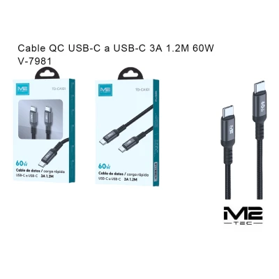 Cable USB-C, 60 W, 3 AUSB-C Cables