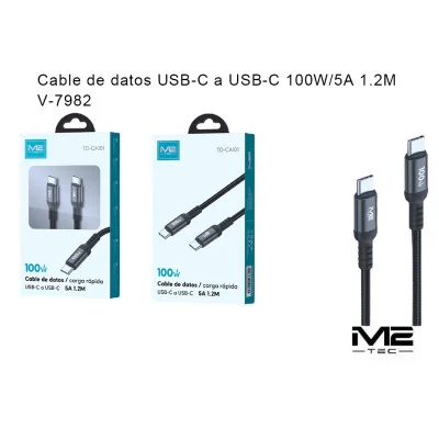 Cable USB-C, 100 W, 5 AUSB-C Cables