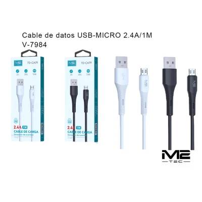 Cable USB-A a Micro-USB, 2.4 AMicro USB Cables