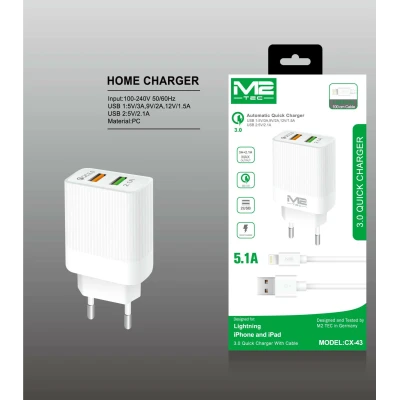 Cargador USB-A paraCargadores Lightning