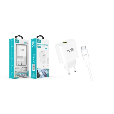 Chargeur M2TEC 18W QC 4.0+ avec Câble USB-C Ref. V-6829