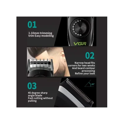 Máquina de cortar cabelo profissional VGR V-028