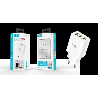 Cargador USB Triple 30W QC 3.0 M2-TEC CX-47