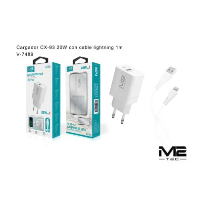 Cargador USB-A, con cable USB-A a LightningLightning Chargers