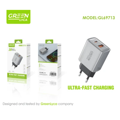 Chargeur USB-A + USB-C, 20 W, vente en gros | M2TEC Grossiste