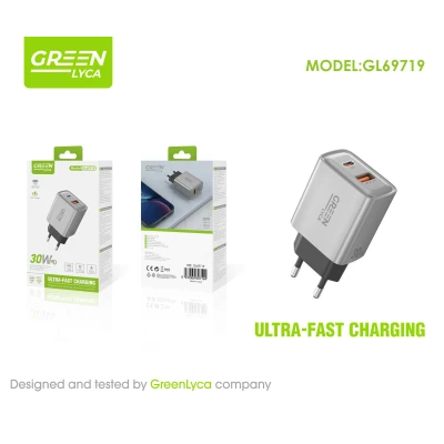 Carregador USB-A + USB-C, 30W no atacado | Atacadista M2TEC