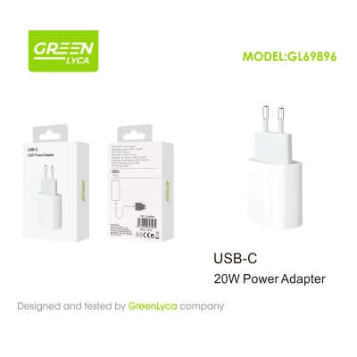 Adaptador USB-C 20W GreenLyca GL69896 | Mayorista M2TEC